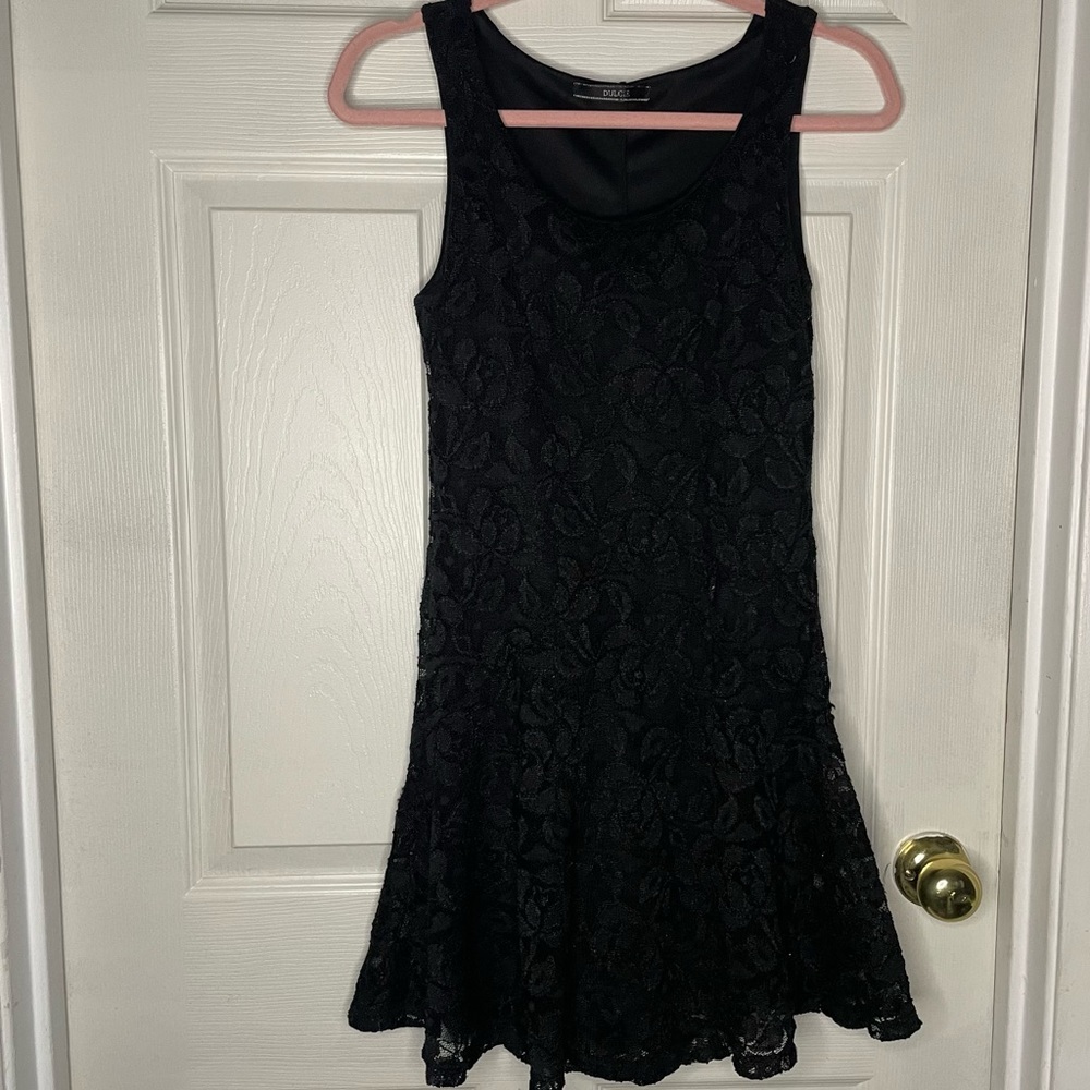 ⭐️(M/L) dulcie black lace sleeveless dress